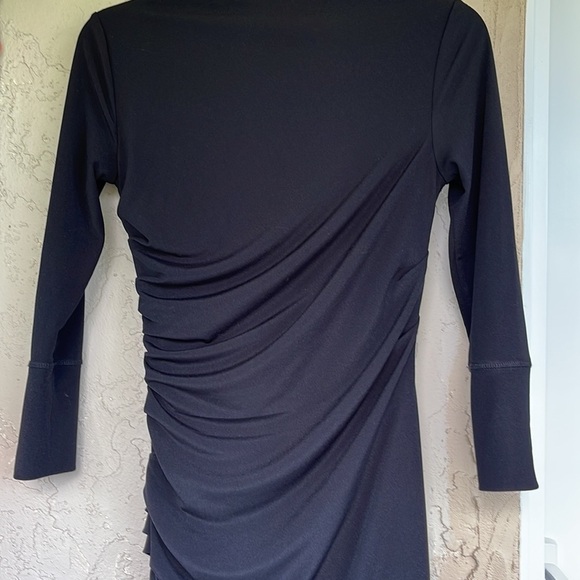 NWT Helmut Lang Women’s Twist Dress In Basalt Black,Side Slit,Size XS - Picture 9 of 14